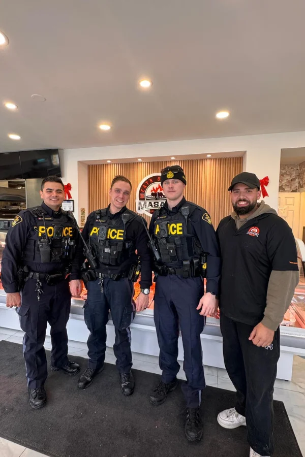 With Ottawa Police Officers